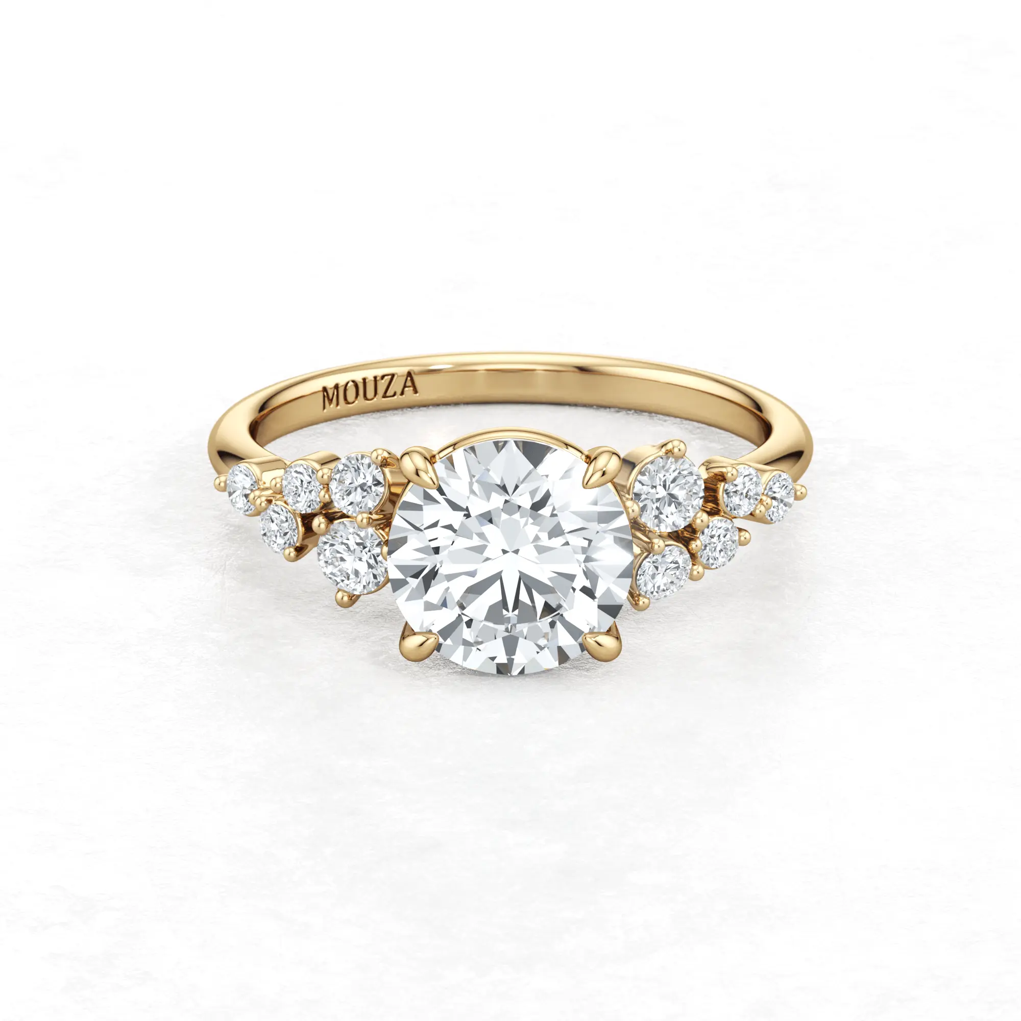Elongated Cushion Cut Diamond Engagement Rings